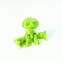 lagartija-sapito.gif STL file Dino Flexi Lizard・3D print design to download