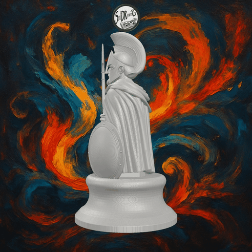 Heroic Spartan King Leonidas Sculpture – SoliDRawinGs SG3236