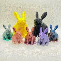 bunny.gif Fichier STL gratuit Figurine lapin souriant - Ouvre-bouteille・Modèle à télécharger et à imprimer en 3D