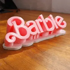 GIF-Barbie.gif Archivo 3MF Adorno Barbie 3D Modelo 2・Diseño imprimible en 3D para descargar