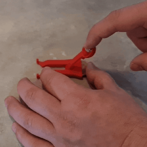 Key Hanger & multi tool with catapult - Print in Place 3D model