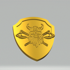 viking-shield2.gif Download OBJ file Viking Shield • 3D printing object, mustafasonmez