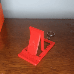 ezgif.com-gif-maker.gif STL file Retractable cell phone holder key chain・3D printable model to download