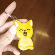 cat-saludo.gif STL file Cat Keychain・3D printing template to download, Aslan3d