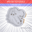 0158-Totodile~PRIVATE_USE_CULTS3D@OTACUTZ.gif #0158 Totodile Cookie Cutter / Pokemon