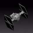 tie2.gif Star Wars .stl Tie Fighter and Spare Parts .3D action figure .OBJ Kenner style.
