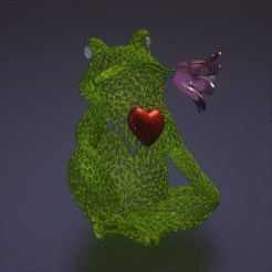 frug-life-gif.gif STL file Peace and frog・3D printable design to download
