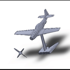 P51-montage.gif Archivo STL Avion Mustang P-51 D armable・Modelo de impresora 3D para descargar, ROCO