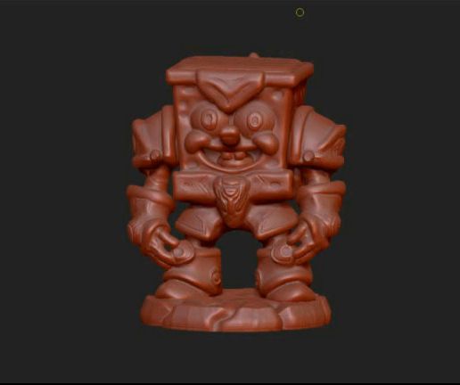 bob.mp4 Bob l'éponge le chevalier de pierre impression 3D - impression en place