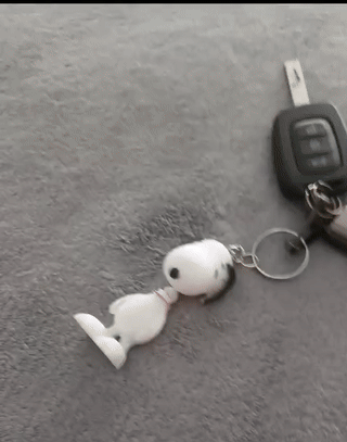 Snoopy flexi keychain