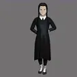 MercrediAddams.gif Download OBJ file Mercredi Addams - Wednesday Addams • 3D printer object, Snorri