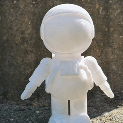 20230526_161546.gif Archivo STL Astronauta posable・Modelo para descargar e imprimir en 3D