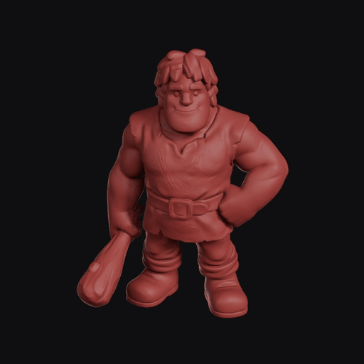 Burly Village Giant With Club