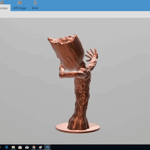 Animated GIF-downsized_large (4).gif Download free STL file Baby Groot Dab • Object to 3D print, motek