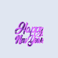 HPNY 2021.gif Free STL file Text Flip - Happy New Year 2021・3D printer model to download, master__printer