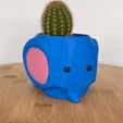 ezgif.com-gif-maker-13.gif OBJ file CUTE ELEPHANT PLANTER / NO SUPPORTS・Model to download and 3D print
