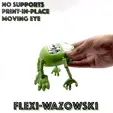 N© SUPPORTS PRINT-IN-PLACE MOVING EYE FLEXI-WAZOWSKI FLEXI MIKE WAZOWSKI PRINT-IN-PLACE articulated MONSTERS, INC. toy