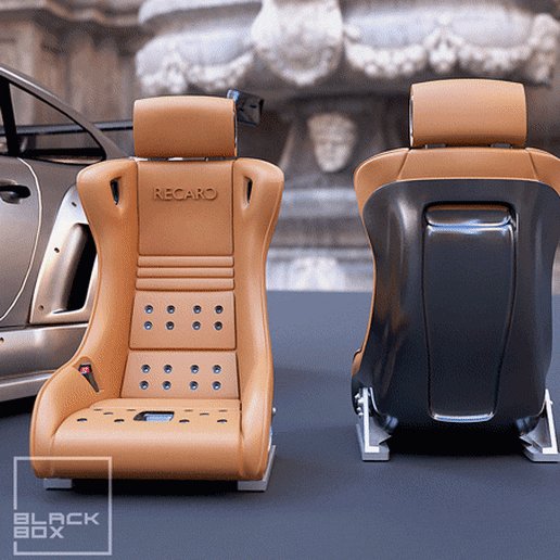 0.gif 3D file SPORT SEAT FOR DIECAST AND MODELKITS・3D printing template to download, BlackBox