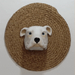 Dog.gif Fichier STL Le pitbull mordeur - Porte-manteaux pour chiens・Objet imprimable en 3D à télécharger, MGd3sign