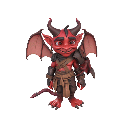 chibi demon gerrero 22 3D model