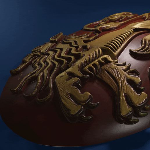 🛡️ Lannister Shield Game of Thrones・ STL File for 3D printing・Cults