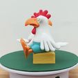 POULES.gif Archivo 3D Gallinas en ropa interior・Design para impresora 3D para descargar