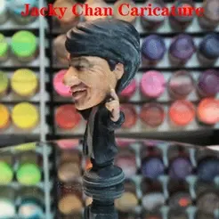 Jacky-Chan.gif Jacky Chan caricature figurine-Kong Fu / action master