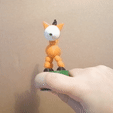 Fox_gif.gif Free 3D file Collapsing Animal Toys・3D printable model to download