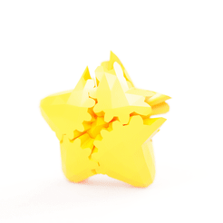 star.gif OBJ file Geared Star・Template to download and 3D print