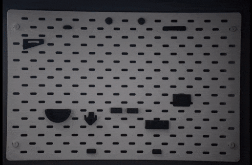 SKADIS Horizontal Pegboard Mounts - 3D model önizlemesi