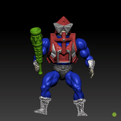 meckaneck.gif 3D file Robotneck Motu stile action figure・3D printing idea to download