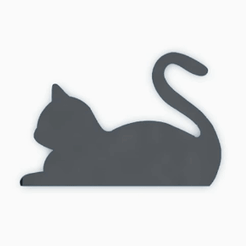 new.gif STL file text flip: GATO / CAT 🐈 - Text Flip➰ (Text flip)・3D printing idea to download