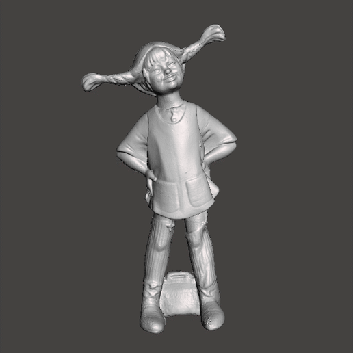 old figure of pipi longstocking .stl .obj 3D model