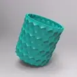 untitled.2068.gif pot pencil pot container office tool origami geometric faceted geometric tool
