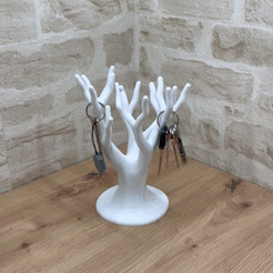 Jewelry-holder-tree-V2-gif.gif STL file JEWELRY HOLDER - TREE 2・3D printable design to download, toprototyp