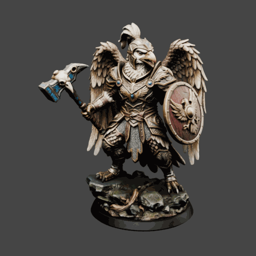 Royal Eagle Warrior Miniature