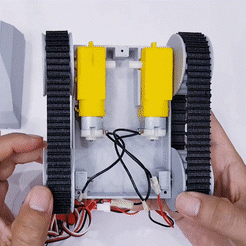 p5.gif Descargar archivo STL Mini Tanque Robot V2 • Objeto para impresión 3D, 3DPrintAZ