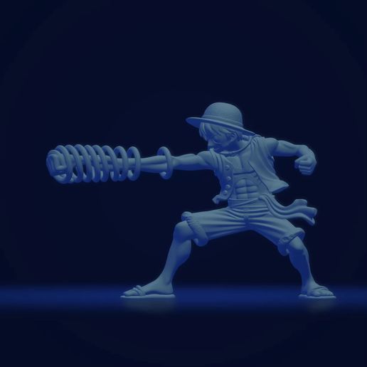 🔫 LUFFY - ONE PIECE - RUBBER GUN / Luffy Rubber Pistol・ STL File for 3D ...