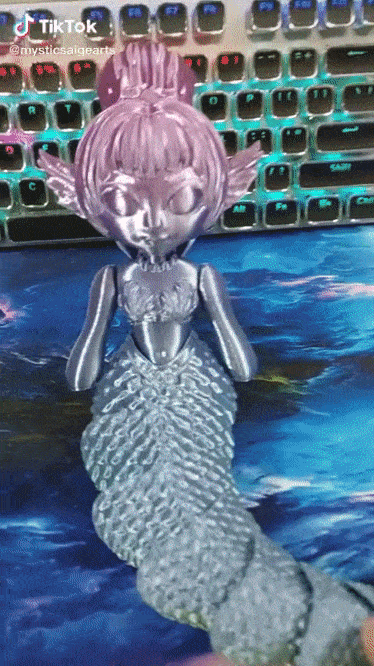 ezgif.com-gif-maker-5.gif Fichier 3D Flexi Mermaid - Chibi Mermaid - Articulé・Plan pour impression 3D à télécharger, MysticSaige
