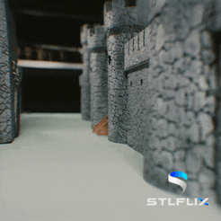 CASTLE.gif Archivo 3D Construye tu propio castillo・Objeto para impresora 3D para descargar, STLFLIX
