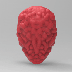 untitled.213.gif STL-Datei WIMPERNTUSCHE MASKE VORONOI COSPLAY HALLOWEEN・3D-Druck-Idee zum Herunterladen