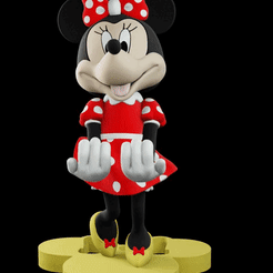 0001-0160-2.gif Fichier STL Support pour joystick Minnie Mouse・Design pour imprimante 3D à télécharger