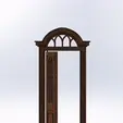 GIF.gif 1/12 Hinged dollhouse front door (Hinged model No.10) + Detailed door frame