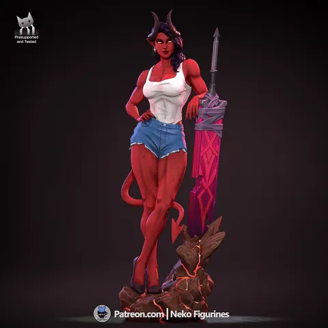 ezgif-4807ccf61ae67d66.gif Malevola - Figura do jogo Dispatch para impressão 3D