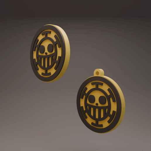 Heart Pirates - One Piece - Keychain and Coin/Badge