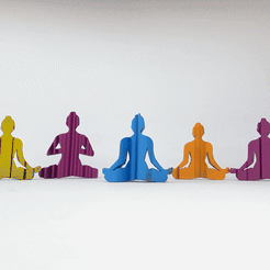 ezgif.com-optimize-7.gif Fichier STL Text Flip - Yoga 🧘 (8 STLs)・Objet imprimable en 3D à télécharger