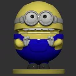 gif.gif Free STL file Minion Toilet Roll Holder (parts)・Design to download and 3D print