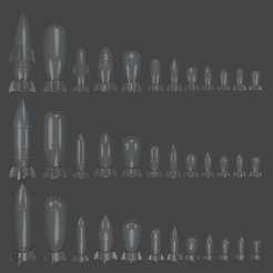 0001-0250.gif Download file Rockets pack • 3D printing design, OuroborosMiniatures