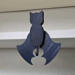 20211007101441.gif STL file Bat Wall Key Hanger・3D printing idea to download