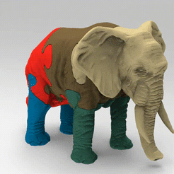 elephant.gif Fichier STL gratuit Eléphant mini puzzle・Design pour impression 3D à télécharger, jpgillot2